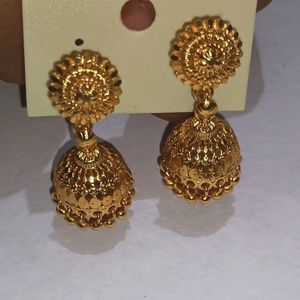 Golden Jhumka For Women's