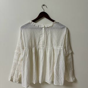 Zara Cotton White Top