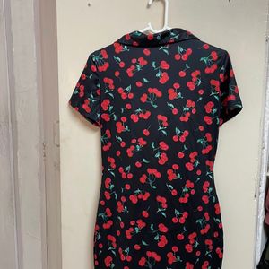 Urbanic Cherry 🍒print  Bodycon Dresss.  Bust Fits 30 To 38 Size