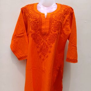 Chikankari Pure Cotton Kurta