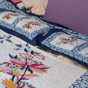 Pure Cotton Bedsheet Wth Pillow Cover