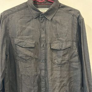 Dark Grey Denim Like Shirt Size l