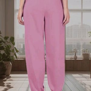 Women Comfort Fit Peach  Rayon Joggers Or Lower