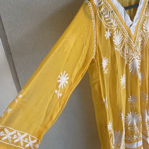 Transparent Yellow Kurtha