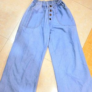 Sky Blue Flared Jeans