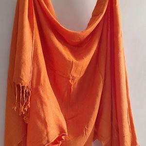 Women's Orange Thick Fabric Dupatta