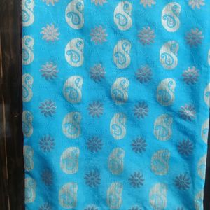 Blue Silk Cotton Saree