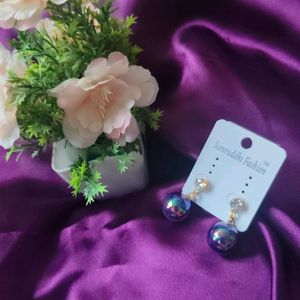 Multi Colour Pearl Earrings