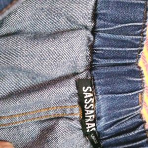 Washed Blue Denim Jeans