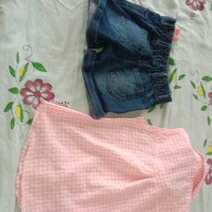 baby girl top and shorts set