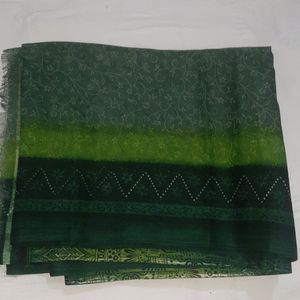 New Shaded Of Green Saree