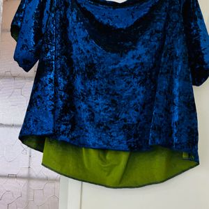 Velvet Fancy Party Wear off shoulder Top