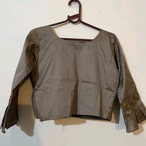 Silk blend blouse