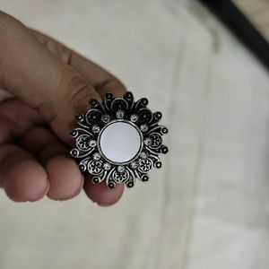 Beautiful Silver Mirror Ring