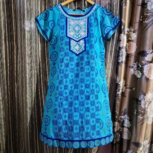 Cotton Kurti With Gotapatti Work