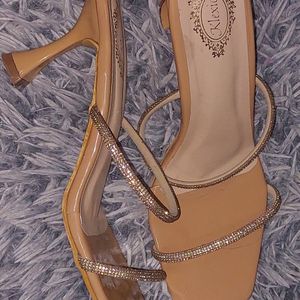 Rhinestone Detailed Heels (Never Used)