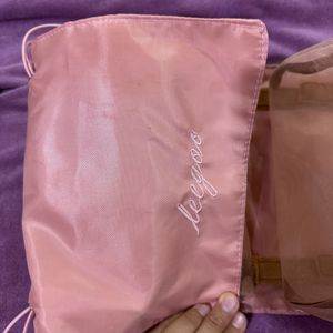 Makeup Bag Pink With Velcro
