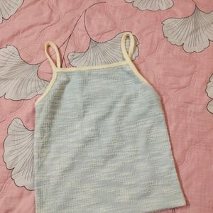 PINTERESTLY Powder Blue Textured Cami Top🌸