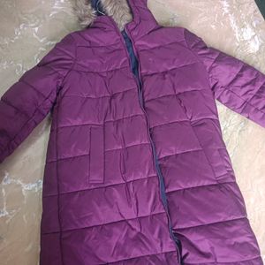 M&S Reversible Long Bomber Jacket In New Condition