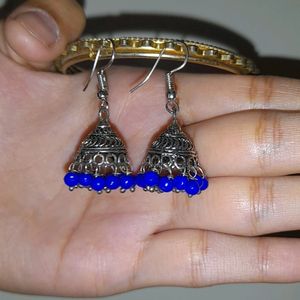 Blue Jhumkas