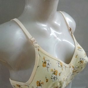 Floral print bra with tag