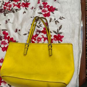 MK Lime Yellow/ Green Tote Bag