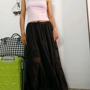 Cottagecore Pinterest Trendy White Long Skirt