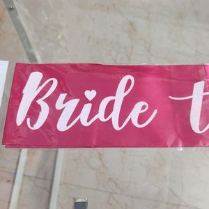 Bride To Be Sash