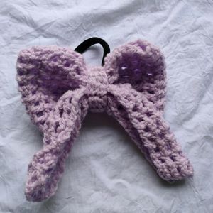 Hand Made Crochet Beautiful Bow Hair Ties