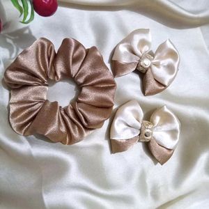 Bow Clips With Scrunchies