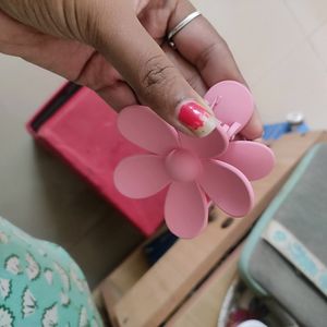 Baby Pink Floral Clutch