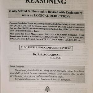 A Modern Approach to Verbal & Non-Verbal Reasoning  for Competitive Examination