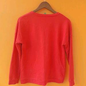 WOMEN RED SWEATSHIRT