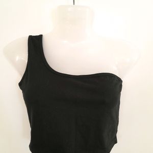 Black One Shoulder Top (Women's)