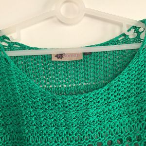 Green Crochet Top