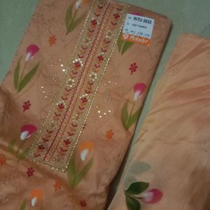 Unstitched Kurta Set