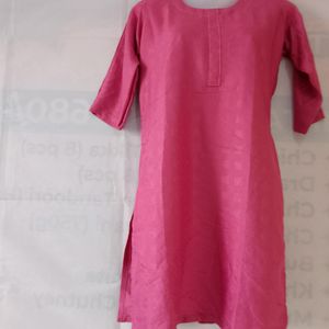 Light Pink Shirt Kurti