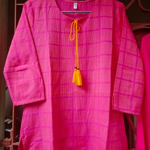 New Woven Kurta Set With Pant