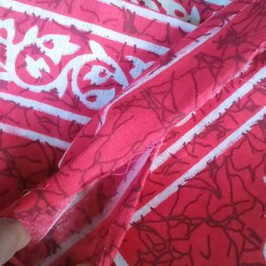 Red Colour Cotton Bedsheet