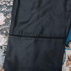 Black Pakistani Kurta Set With Dupatta