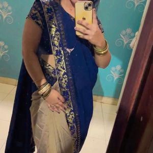 Nevy Blue Partywear Saree