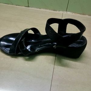 Black Colour Sandal Size  6