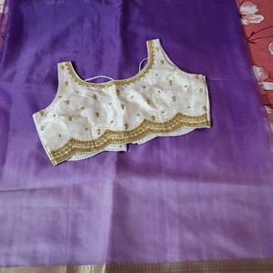 Pure ORGANZA Saree Worh New Blouse