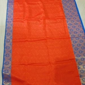 Beautiful Silk Saree with Blue Colour Zari work