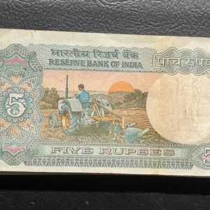 5rs Signed By Man Mohan Singh 90pcs Serial