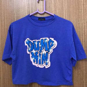 DUMP HIM Navy Blue T-shirt