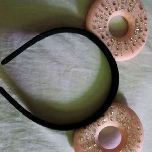 Combo Hair Band And Earrings