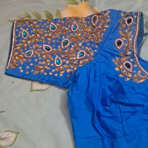 Beautiful Kudan And Zardosi Work Blouse