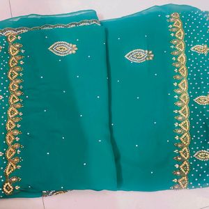 Stone Work Designer Saree