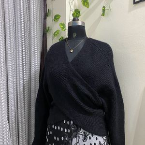 Cross Wrap Pull Over Sweater